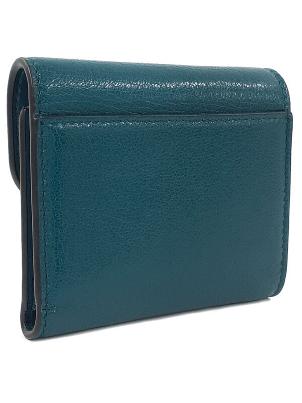 Dior Tri Wallet Christian Saddle fold Short Lotus Black